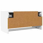 Armario de madera contrachapada blanco 70x32,5x35 cm