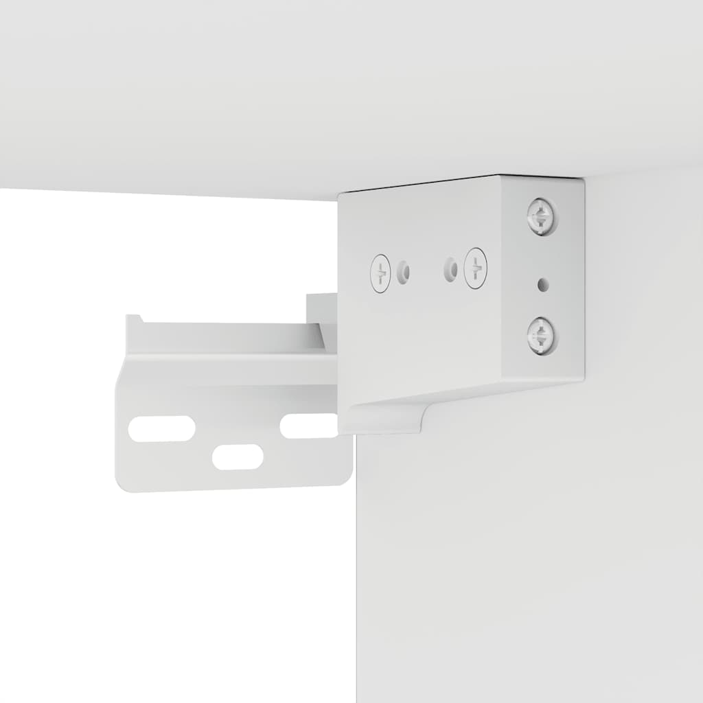Armario de madera contrachapada blanco 70x32,5x35 cm