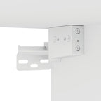 Armario de madera contrachapada blanco 70x32,5x35 cm