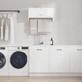 Armario de madera contrachapada blanco 70x32,5x35 cm