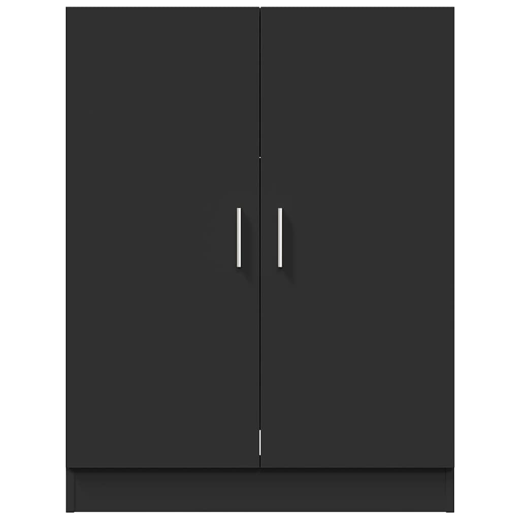 Armario de lavadora negro 71x71,5x91,5 cm