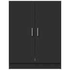 Armario de lavadora negro 71x71,5x91,5 cm