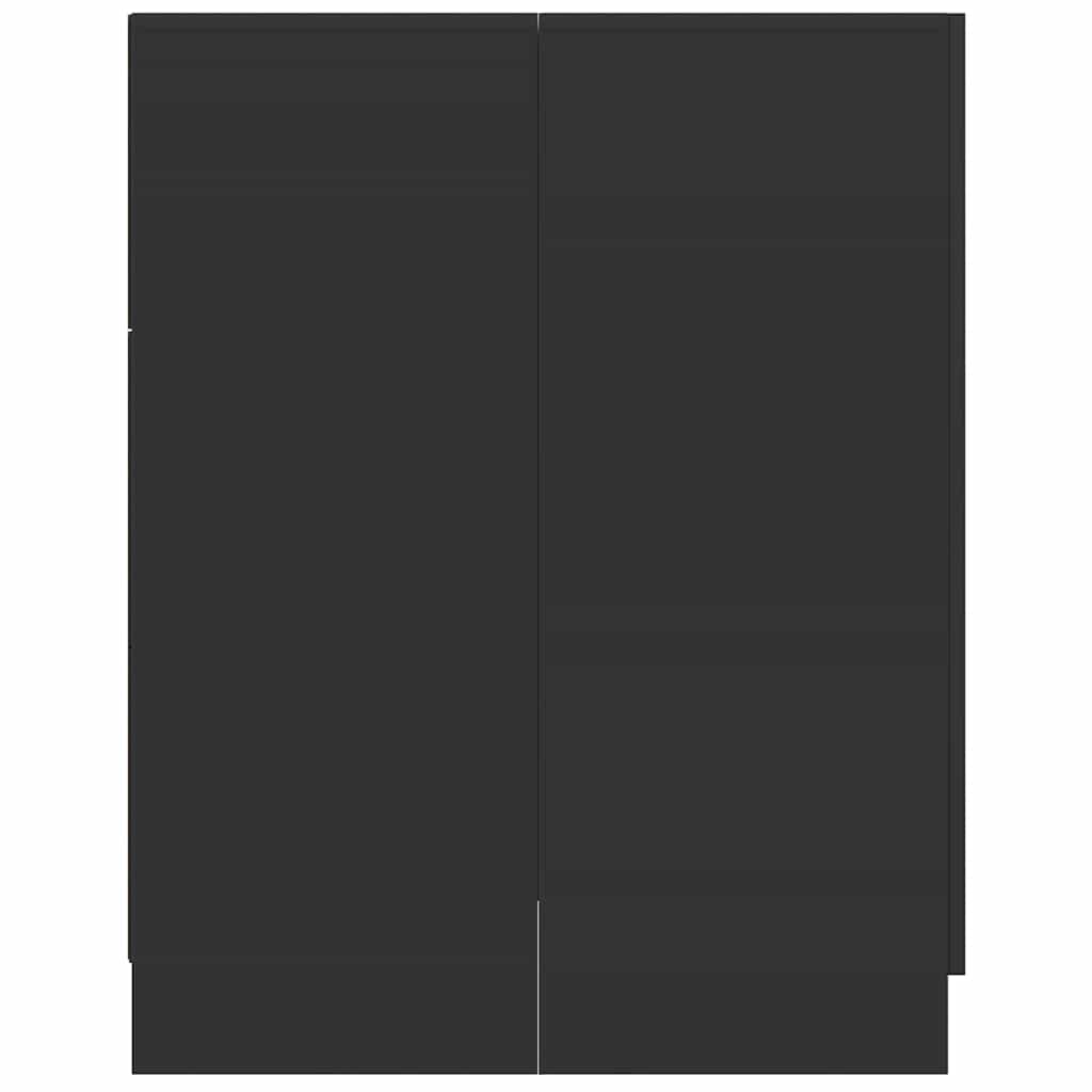 Armario de lavadora negro 71x71,5x91,5 cm