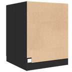 Armario de lavadora negro 71x71,5x91,5 cm