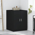Armario de lavadora negro 71x71,5x91,5 cm