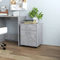 Armario con ruedas madera contrachapada roble Sonoma 45x38x54cm