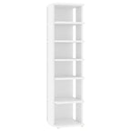 Muebles zapateros 2 uds contrachapada blanco 27,5x27x102 cm