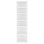 Muebles zapateros 2 uds contrachapada blanco 27,5x27x102 cm