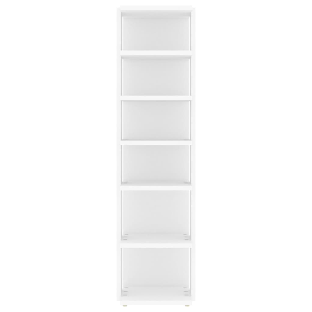 Muebles zapateros 2 uds contrachapada blanco 27,5x27x102 cm