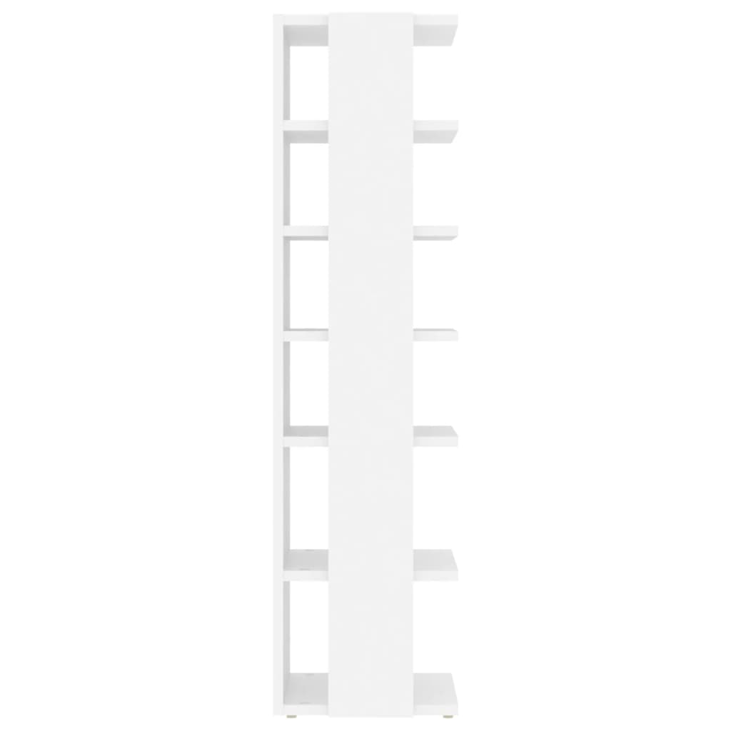 Muebles zapateros 2 uds contrachapada blanco 27,5x27x102 cm
