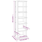 Muebles zapateros 2 uds contrachapada blanco 27,5x27x102 cm