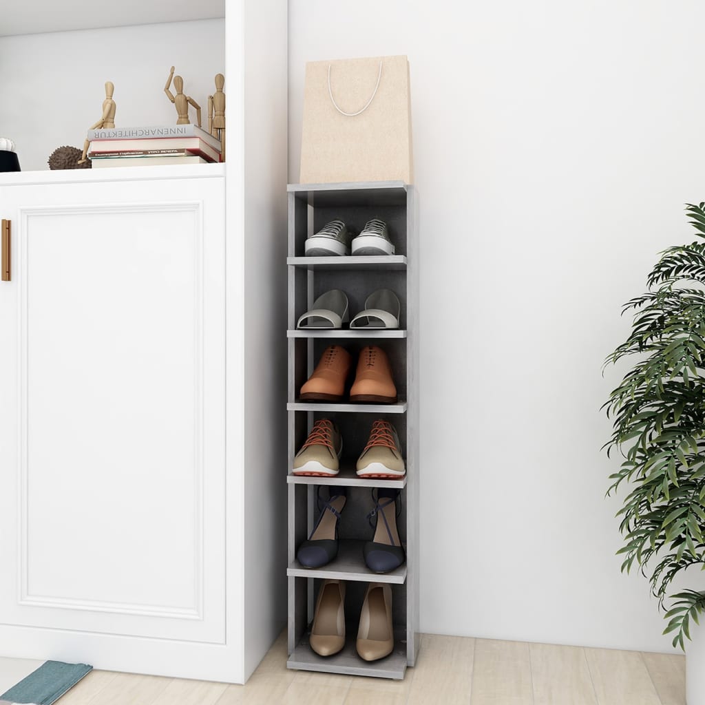Muebles zapateros 2 uds contrachapada blanco 27,5x27x102 cm