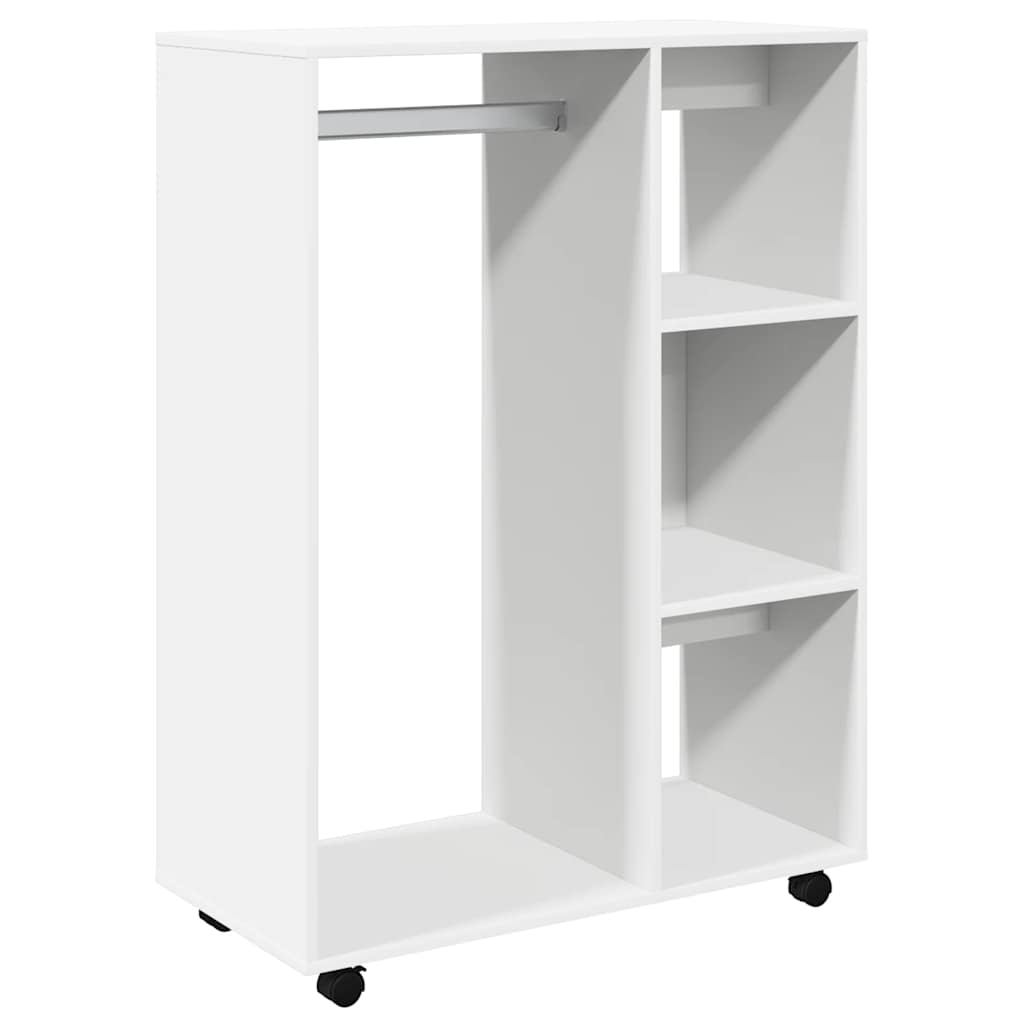 Armario de madera de ingeniería blanco 80x40x110 cm