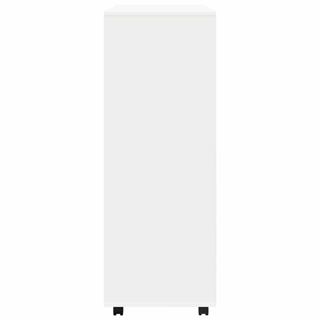 Armario de madera de ingeniería blanco 80x40x110 cm