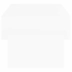 Mesa de centro madera contrachapada blanco 105x55x32 cm
