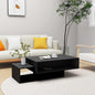 Mesa de centro madera contrachapada blanco 105x55x32 cm