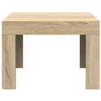 Mesa de centro de madera contrachapada color roble 50x50x35 cm
