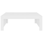 Mesa de centro madera contrachapada blanco 100x100x35 cm