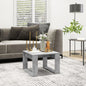 Mesa auxiliar de madera contrachapada blanco 50x50x35 cm