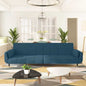 2-seater sofa bed with two burgundy velvet pillows