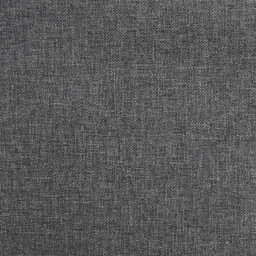 Sofá cama de 2 plazas con dos almohadas tela gris oscuro