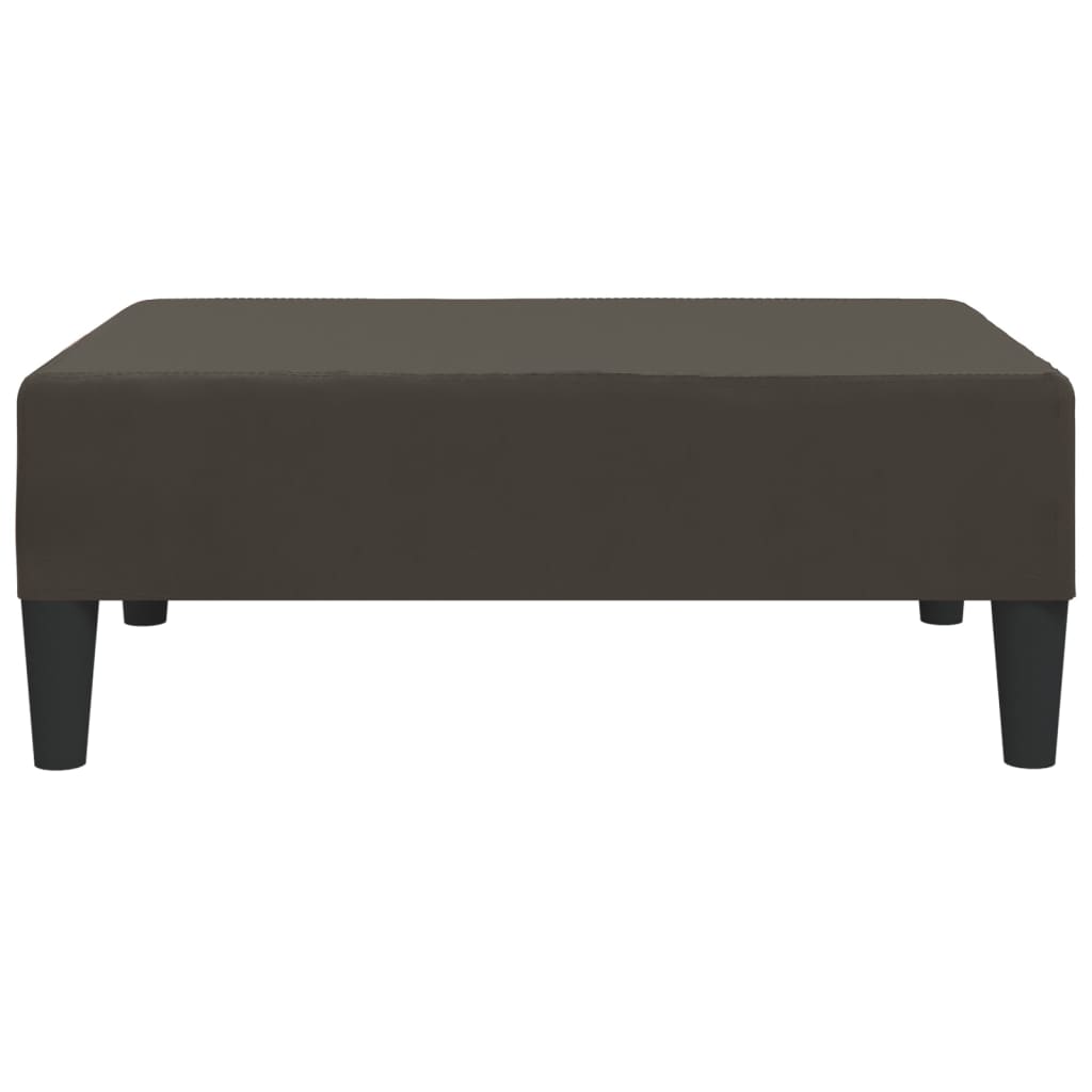 Taburete de terciopelo gris oscuro 78x56x32 cm