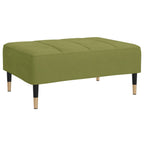 Reposapiés de terciopelo verde claro 78x56x32 cm