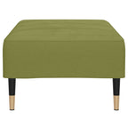 Reposapiés de terciopelo verde claro 78x56x32 cm