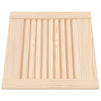 Puerta de armario de lamas 2 uds madera de pino 39,5x39,4 cm