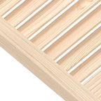 Puerta de armario de lamas 2 uds madera de pino 39,5x39,4 cm