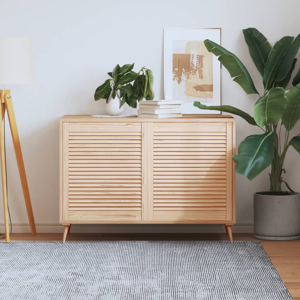 Puerta de armario de lamas 2 uds madera de pino 39,5x39,4 cm
