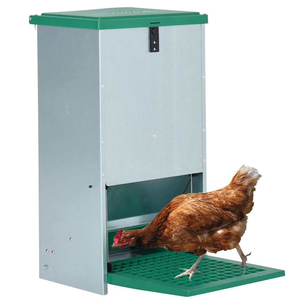 Comedero automático para aves de corral con pedal 20 kg