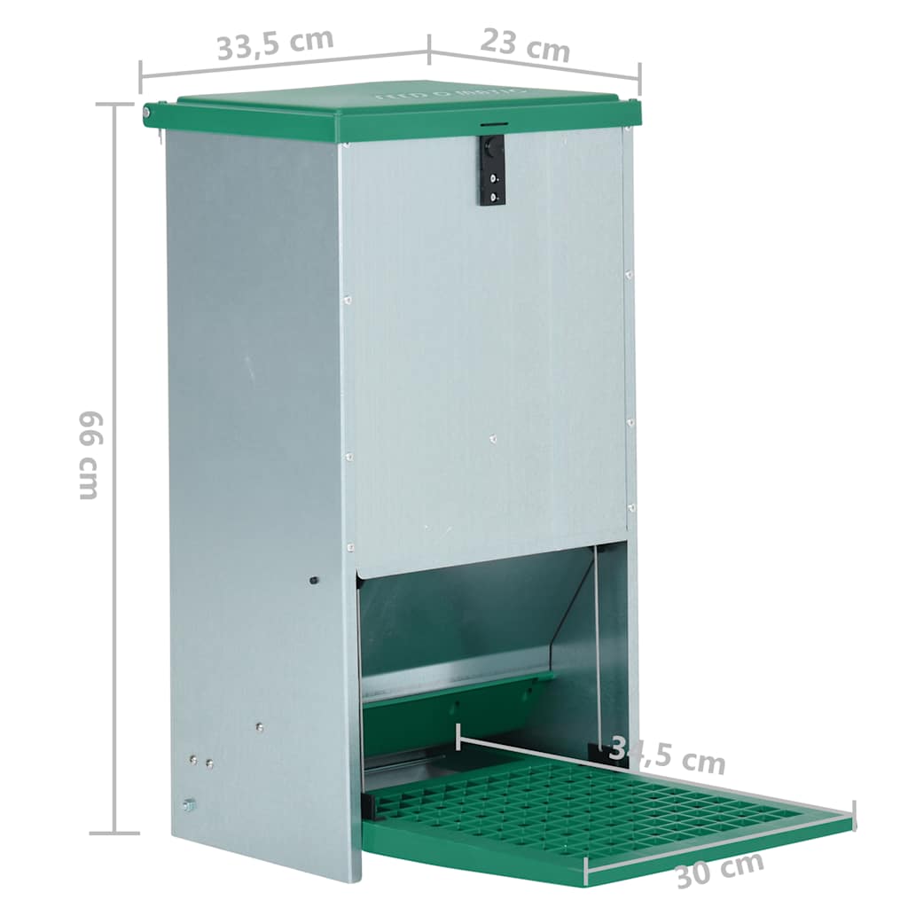 Comedero automático para aves de corral con pedal 20 kg