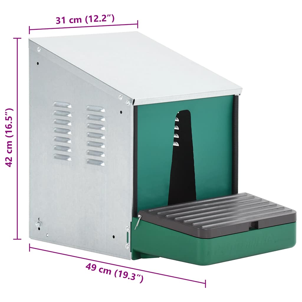 Caja nido enrollable Nestomatic para aves de corral
