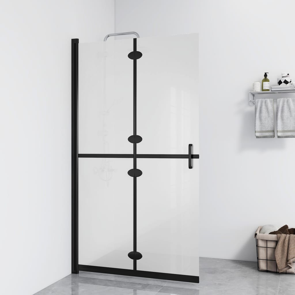 Mampara de ducha accesible vidrio ESG claro 100x195 cm