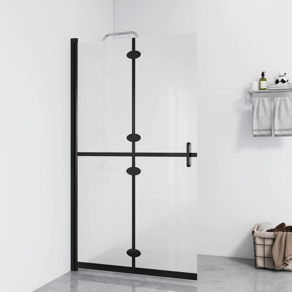 Mampara de ducha accesible vidrio ESG claro 100x195 cm