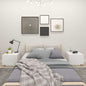 Mesita de noche madera contrachapada gris Sonoma 100x35x40 cm