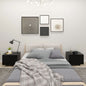 Mesita de noche madera contrachapada gris Sonoma 100x35x40 cm