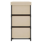 Armario almacenamiento con 6 cajones acero crema 55x29x55 cm