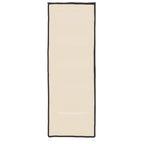 Zapatero de tela crema 60x28x90 cm