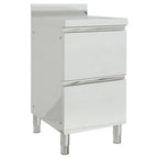 Armario de cocina comercial con 2 cajones 50x60x96 cm