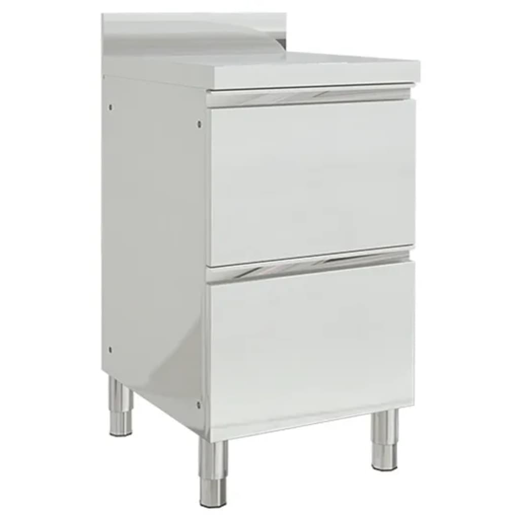 Armario de cocina comercial con 2 cajones 50x60x96 cm