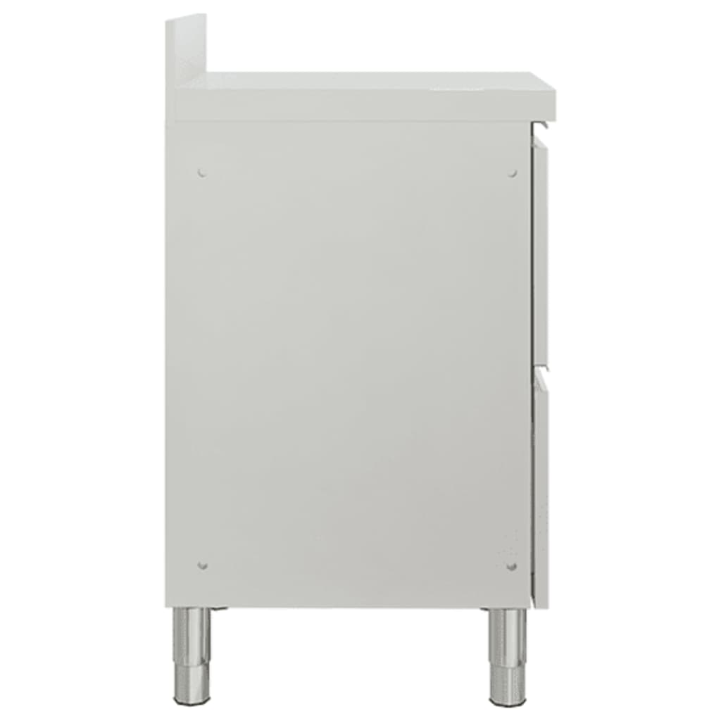 Armario de cocina comercial con 2 cajones 50x60x96 cm