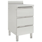 Armario de cocina comercial con 2 cajones 50x60x96 cm