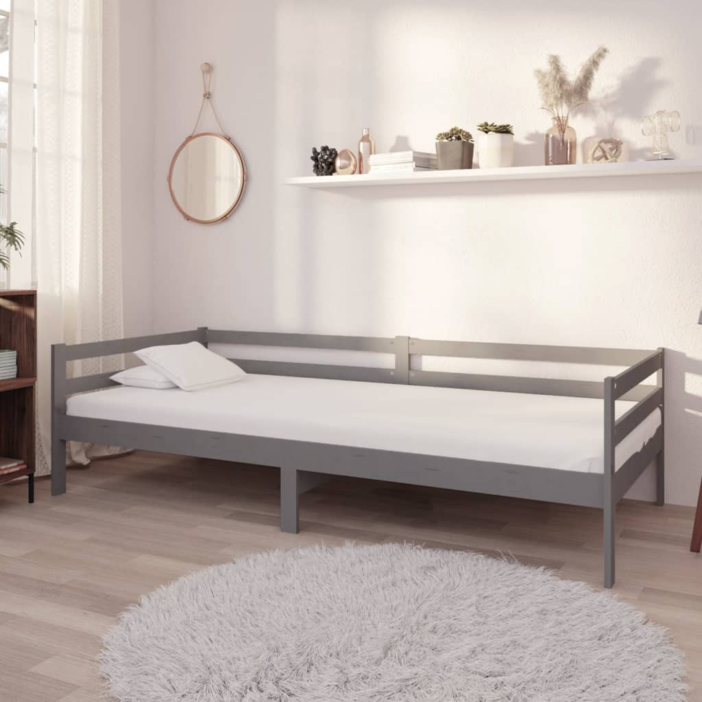 Sofá cama de 3 plazas sin colchón blanco 90x200 cm