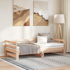 Sofá cama de 3 plazas sin colchón blanco 90x200 cm