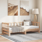 Sofá cama de 3 plazas sin colchón blanco 90x200 cm