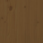 Sofá cama extraíble madera de pino marrón miel 2x(90x200) cm