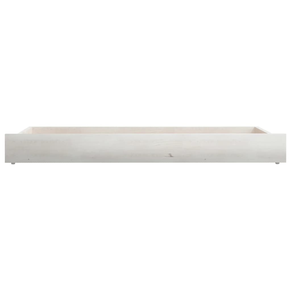 Cajones para sofá cama 2 piezas blanco madera maciza de pino