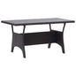 Mesa de jardín de madera maciza de acacia gris 120x70x66 cm